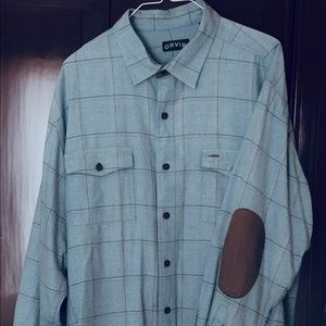 Orvis “Fairbanks” Brushed Herringbone Shirt